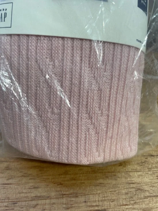 SALE! NWT GAP Light Pink Ribbed Tights SIZE 4-5 - Picture 6 of 6